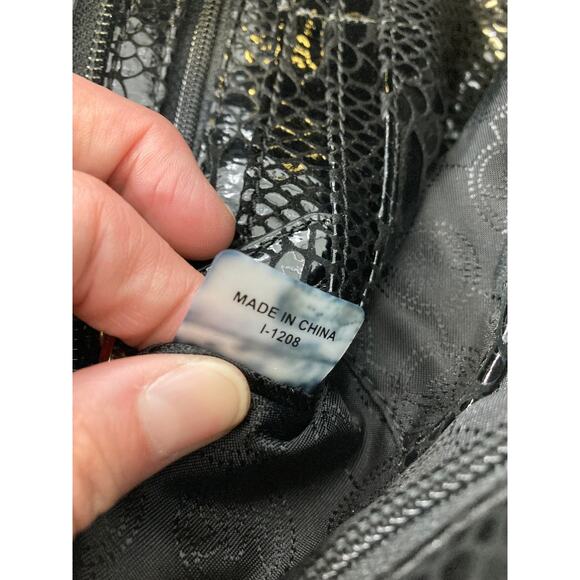 MICHAEL KORS, SMALL BLACK ANIMAL PRINT CROSSBODY BAG - Picture 10 of 12